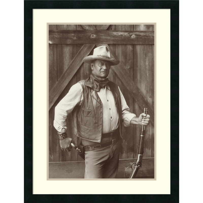 Amanti Art 'John Wayne' by Bob Willoughby Framed Photographic Print Wayfair